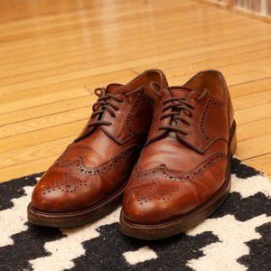 Beckett Simonon Kent Wingtip Derby Tan Sz. 11
